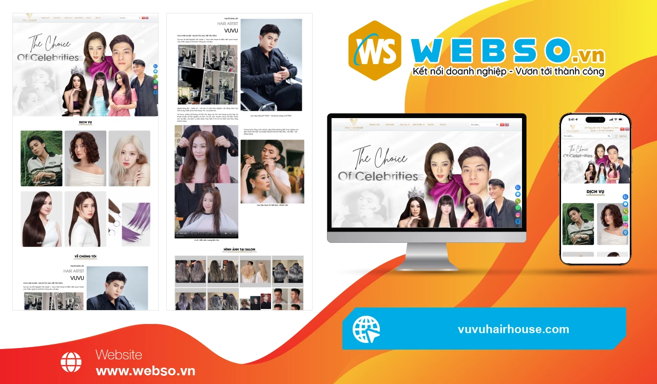 Thiết Kế Website Dịch Vụ Làm Tóc VUVU Hair House: Nền Tảng Trực Tuyến Hiện Đại Cho Sự Tỏa Sáng