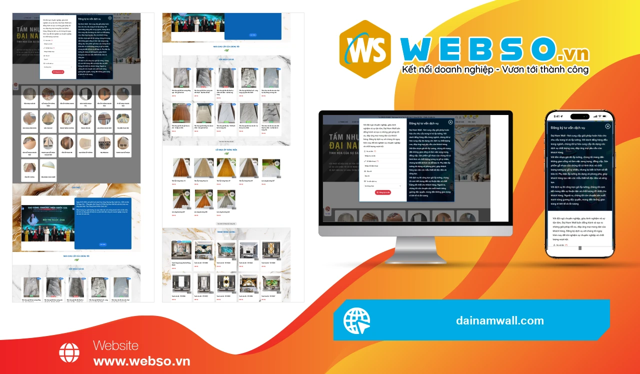 Thiết Kế Website Vật Liệu Xây Dựng Đại Nam Wall: Nâng Tầm Thương Hiệu Với Giải Pháp Hiện Đại