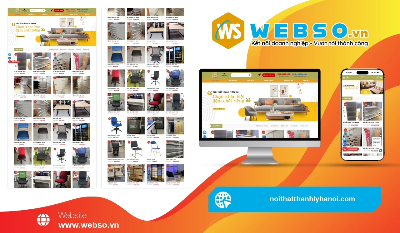 Thiết Kế Website Nội Thất Thanh Lý Hà Nội: Giải Pháp Tiết Kiệm Thời Gian Và Chi Phí