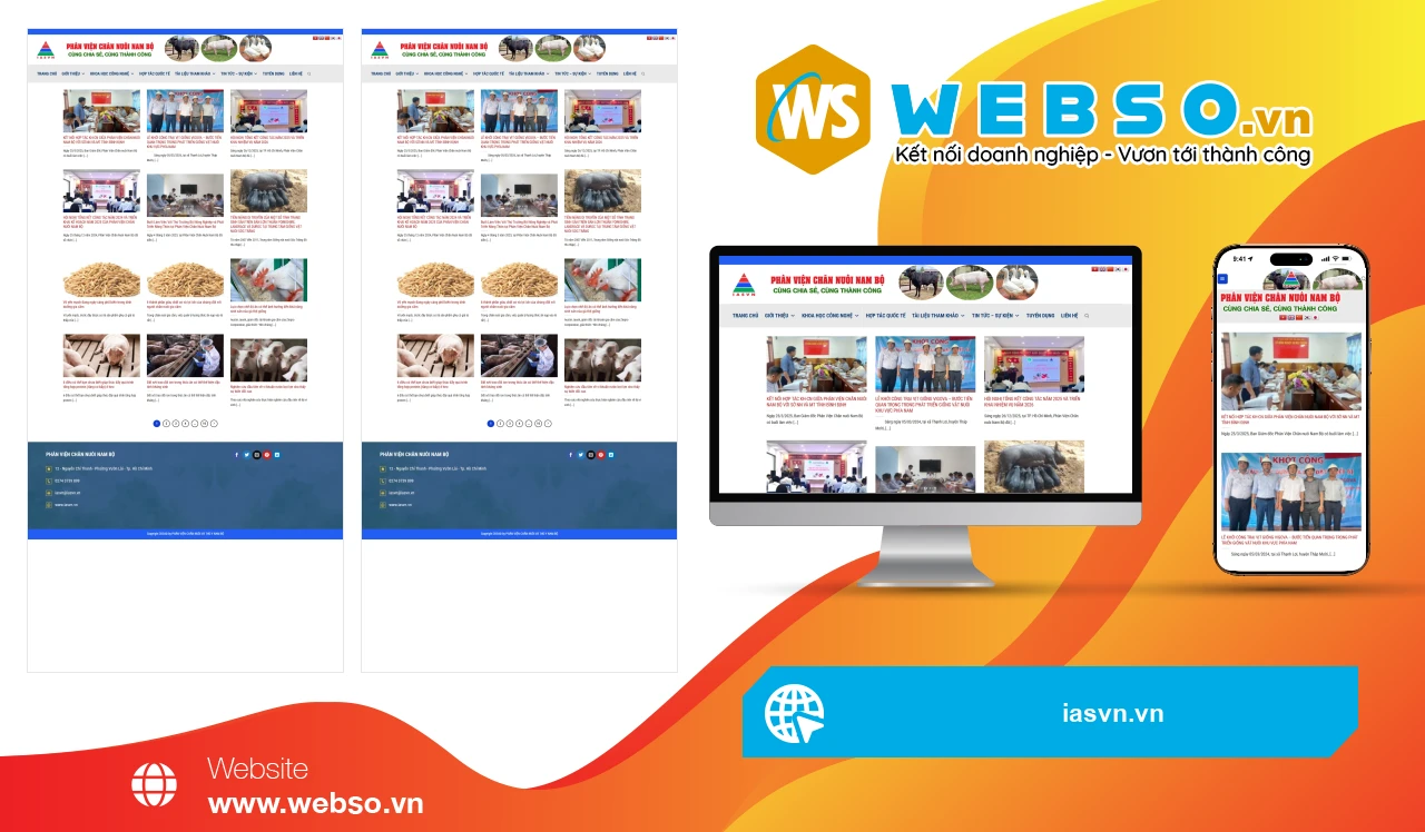 Thiết Kế Website Chăn Nuôi Phân Viện Chăn Nuôi và Thú Y Nam Bộ IASVN: Nâng Cao Chất Lượng Nông Nghiệp