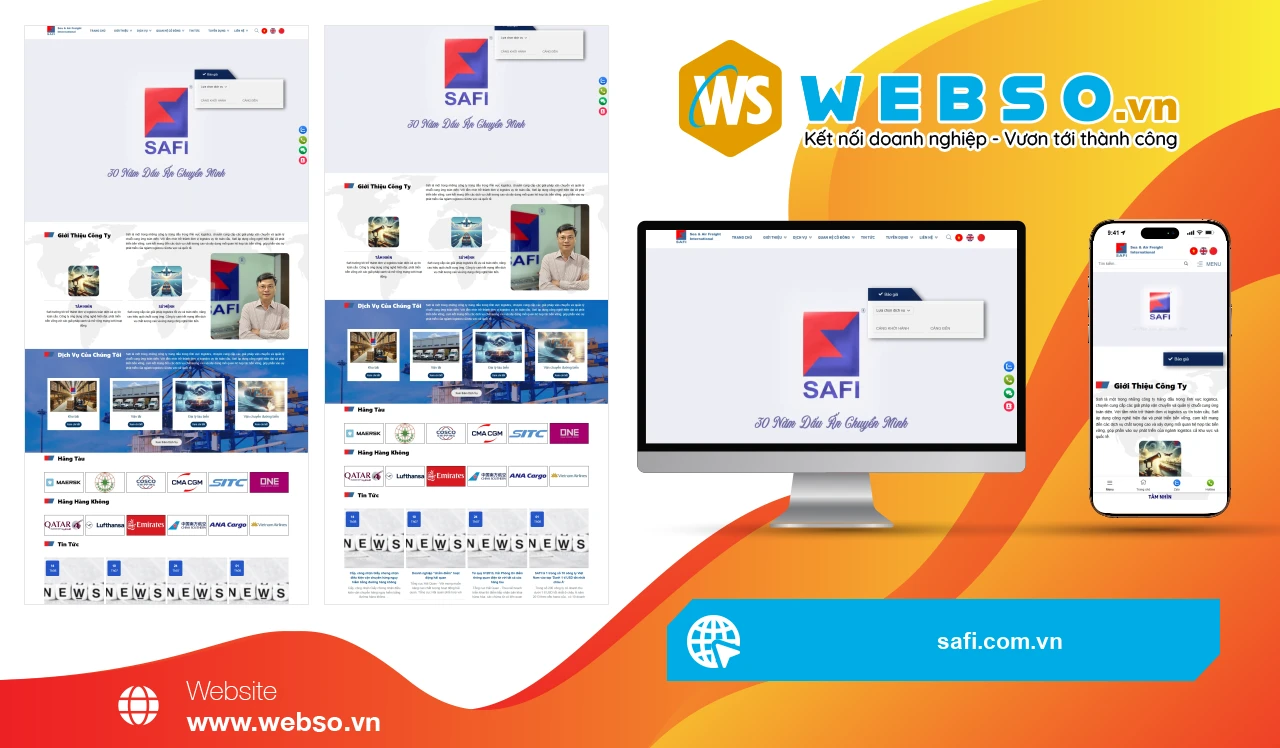 Thiết Kế Website Logistics SAFI: Giải Pháp Tối Ưu Cho Ngành Vận Tải