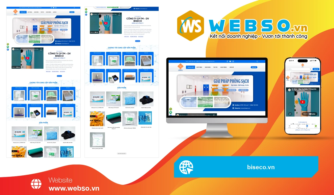 Thiết Kế Website Thương Mại BISECO: Nâng Tầm Trải Nghiệm Khách Hàng