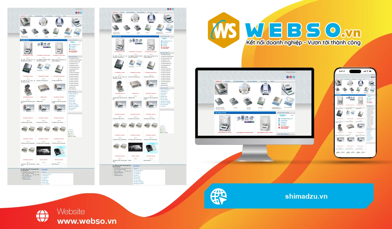 Thiết Kế Website Cân Điện Tử Shimadzu: Giải Pháp Tăng Trưởng Doanh Số Đột Phá