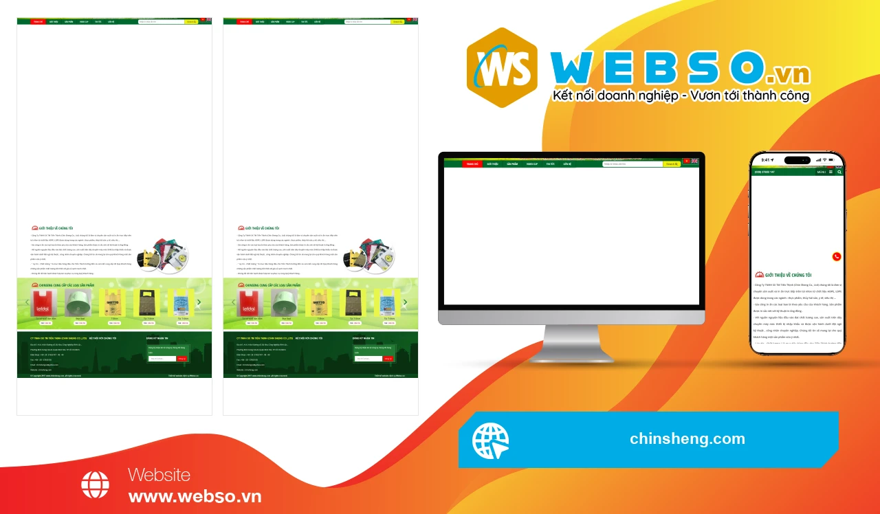 Thiết Kế Website Sản Xuất Túi Nilon Chinsheng: Nâng Tầm Giá Trị Thương Hiệu