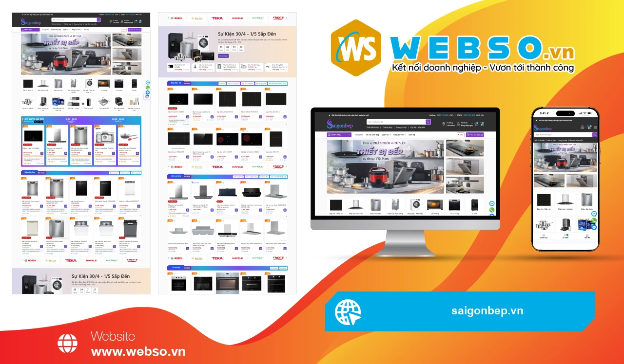 Thiết Kế Website Thiết Bị Nhà Bếp Sài Gòn Bếp: Giải Pháp Hiện Đại Cho Không Gian Bếp Của Bạn