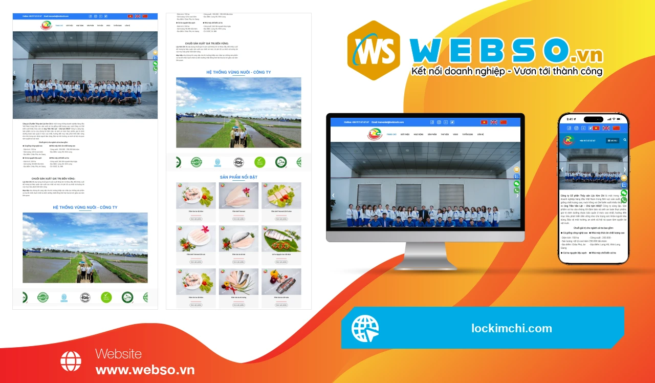 Thiết Kế Website Thủy Sản Lộc Kim Chi: Giải Pháp Xuất Khẩu Thủy Sản Chất Lượng Cao
