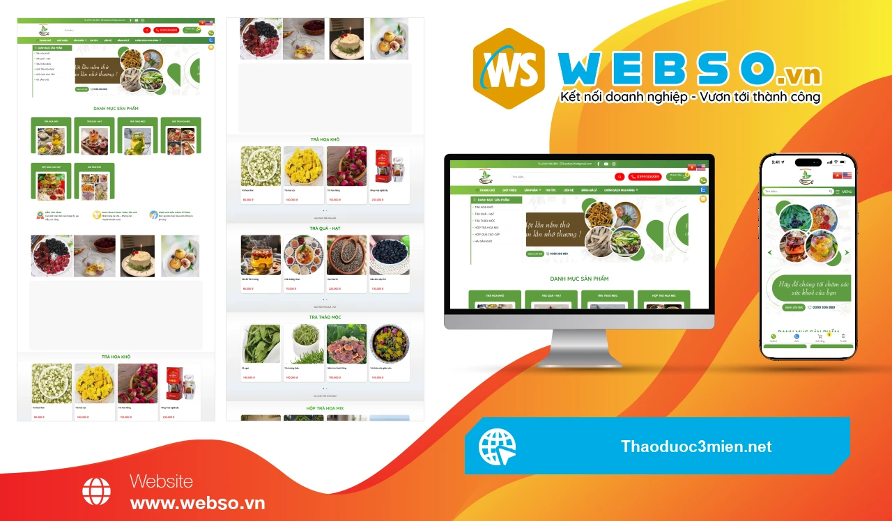 Thiết Kế Website Thực Phẩm Chức Năng Thảo Dược 3 Miền: Kết Nối Sức Khỏe Với Thiên Nhiên