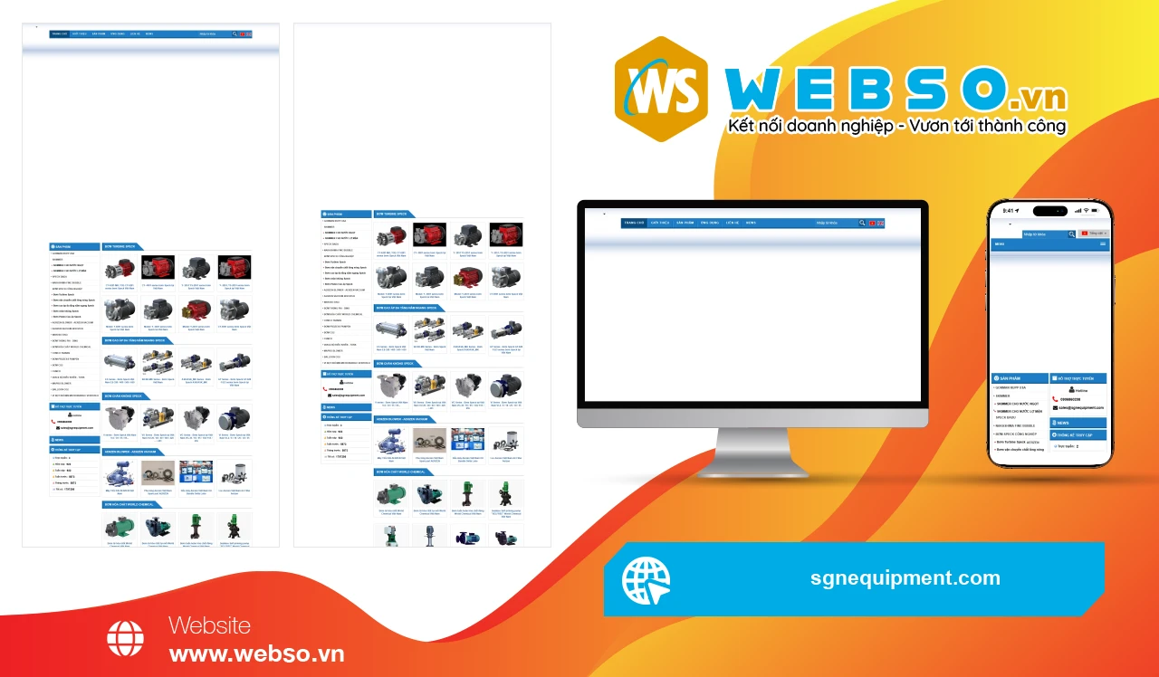 Thiết Kế Website Thiết Bị Công Nghiệp SGN: Giải Pháp Tiếp Cận Sản Phẩm Hiệu Quả