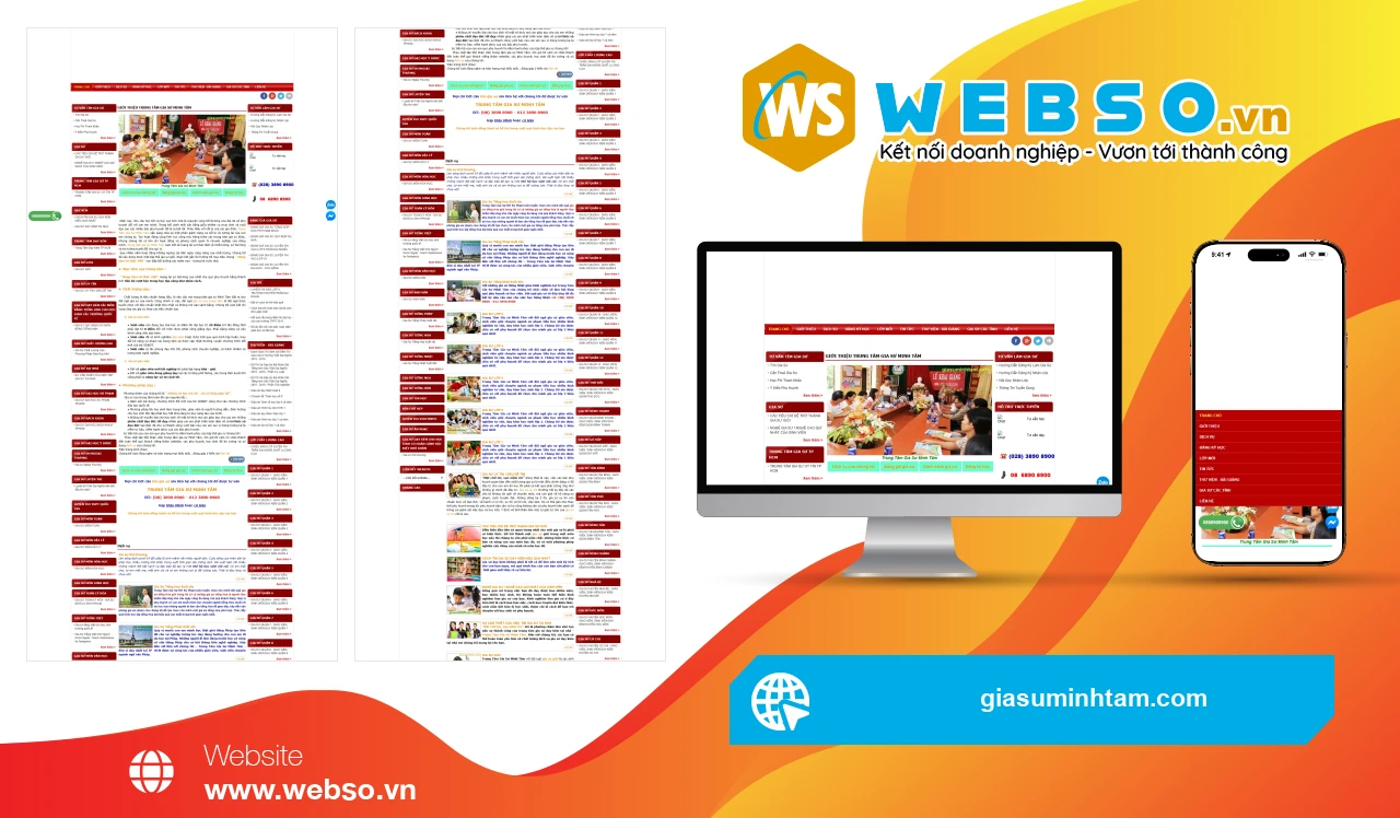 Thiết Kế Website Gia Sư Minh Tâm: Nền Tảng Kết Nối Gia Sư Chất Lượng