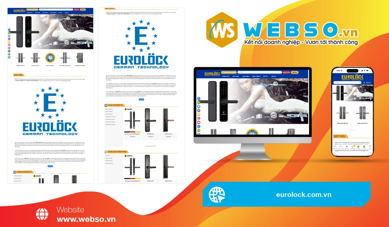Thiết Kế Website Khóa Cửa Điện Tử Eurolock: An Toàn Và Tiện Nghi Đỉnh Cao