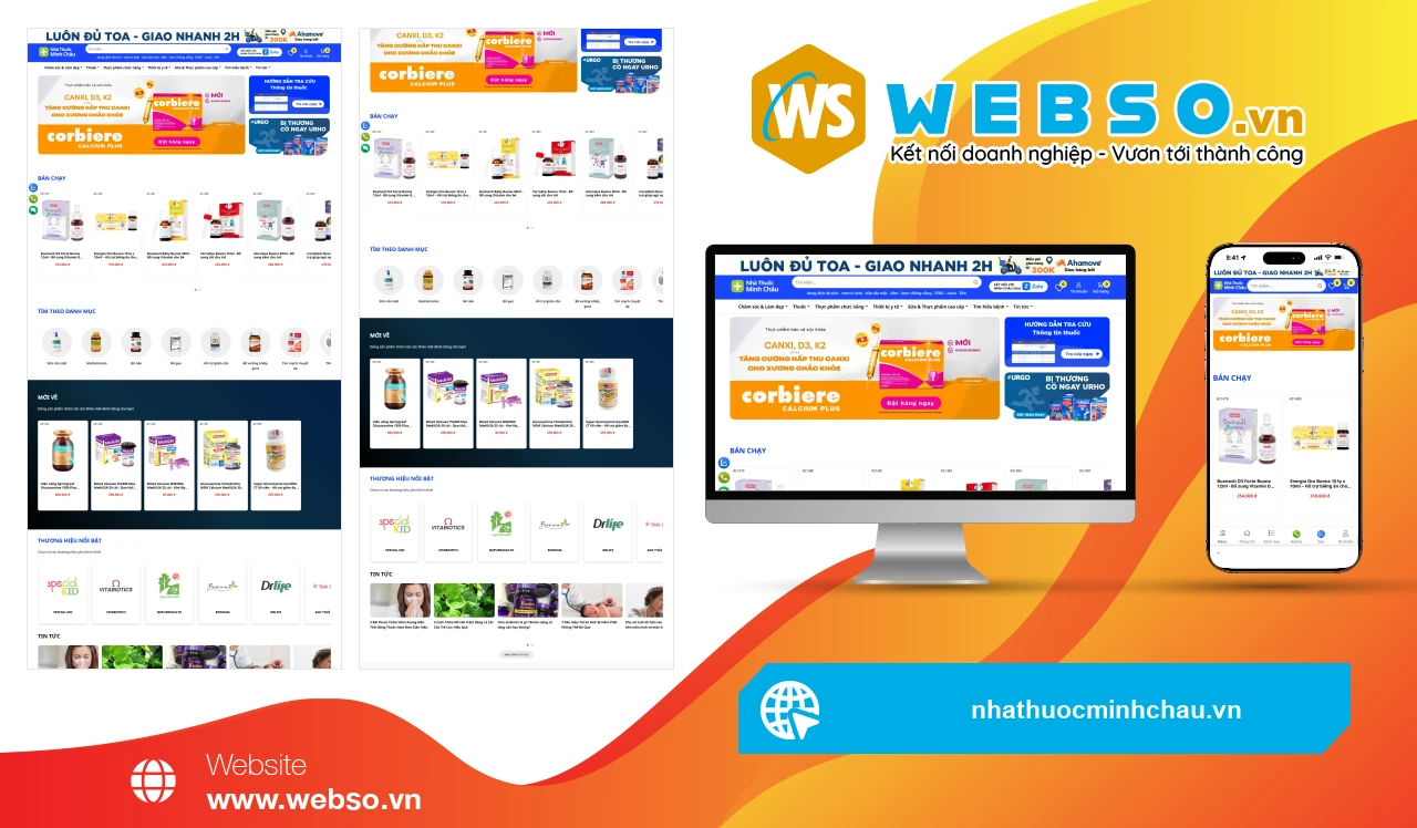 Thiết Kế Website Nhà Thuốc Minh Châu: Giải Pháp Chăm Sóc Sức Khỏe Toàn Diện.