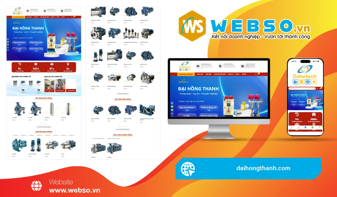 Thiết Kế Website Thương Mại Kỹ Thuật Đại Hồng Thanh: Giải Pháp Tiếp Cận Khách Hàng Hiệu Quả