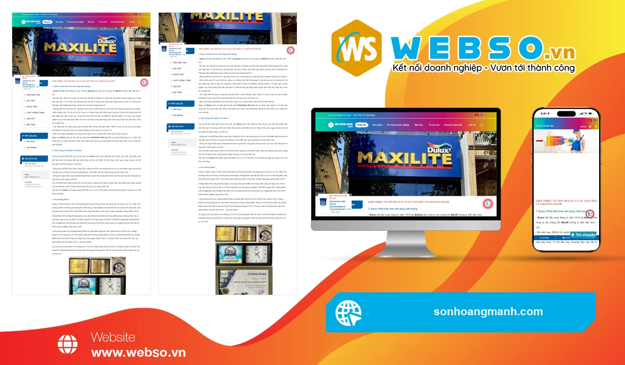 Thiết Kế Website Thi Công Sơn Hoàng Mạnh: Giải Pháp Tối Ưu Cho Không Gian Sống