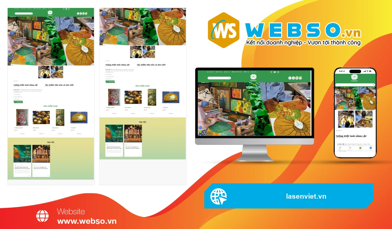 Thiết Kế Website Thương Mại Điện Tử Lá Sen Việt: Khám Phá Vẻ Đẹp Từ Thiên Nhiên