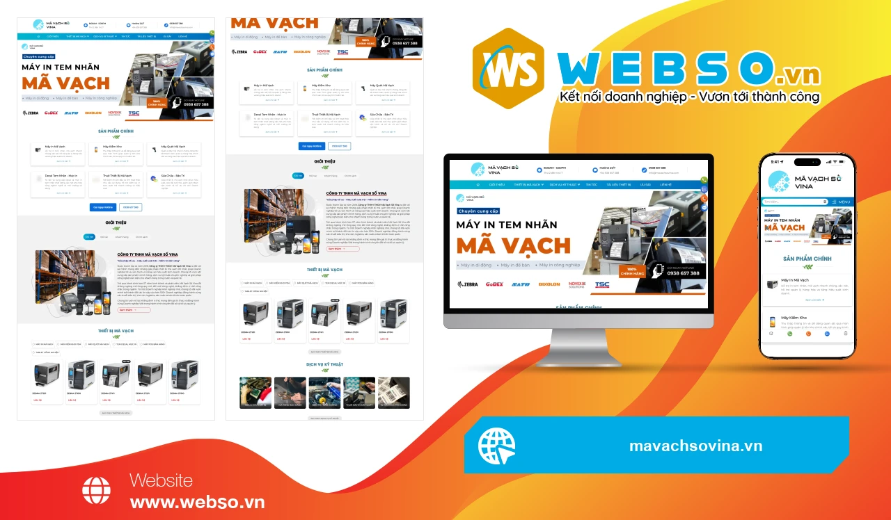Thiết Kế Website Thiết Bị Mã Vạch Số Vina: Giải Pháp Công Nghệ Tối Ưu Cho Doanh Nghiệp