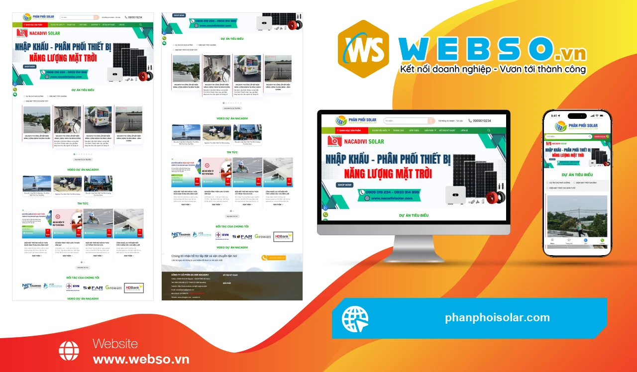 Thiết Kế Website Năng Lượng Mặt Trời Phân Phối Solar: Giải Pháp Điện Sạch Bền Vững