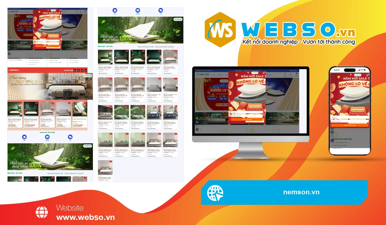 Thiết Kế Website Bán Hàng Nệm Sơn: Giải Pháp Mua Sắm Nệm Cao Cấp Trực Tuyến