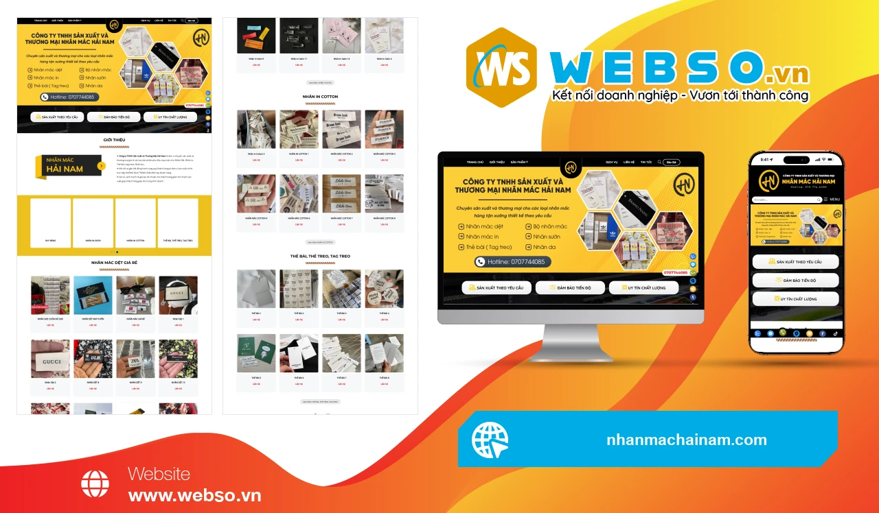 Thiết Kế Website Phụ Liệu May Mặc Công Ty TNHH Sản Xuất và Thương Mại Hải Nam: Kết Nối Trực Tiếp Khách Hàng