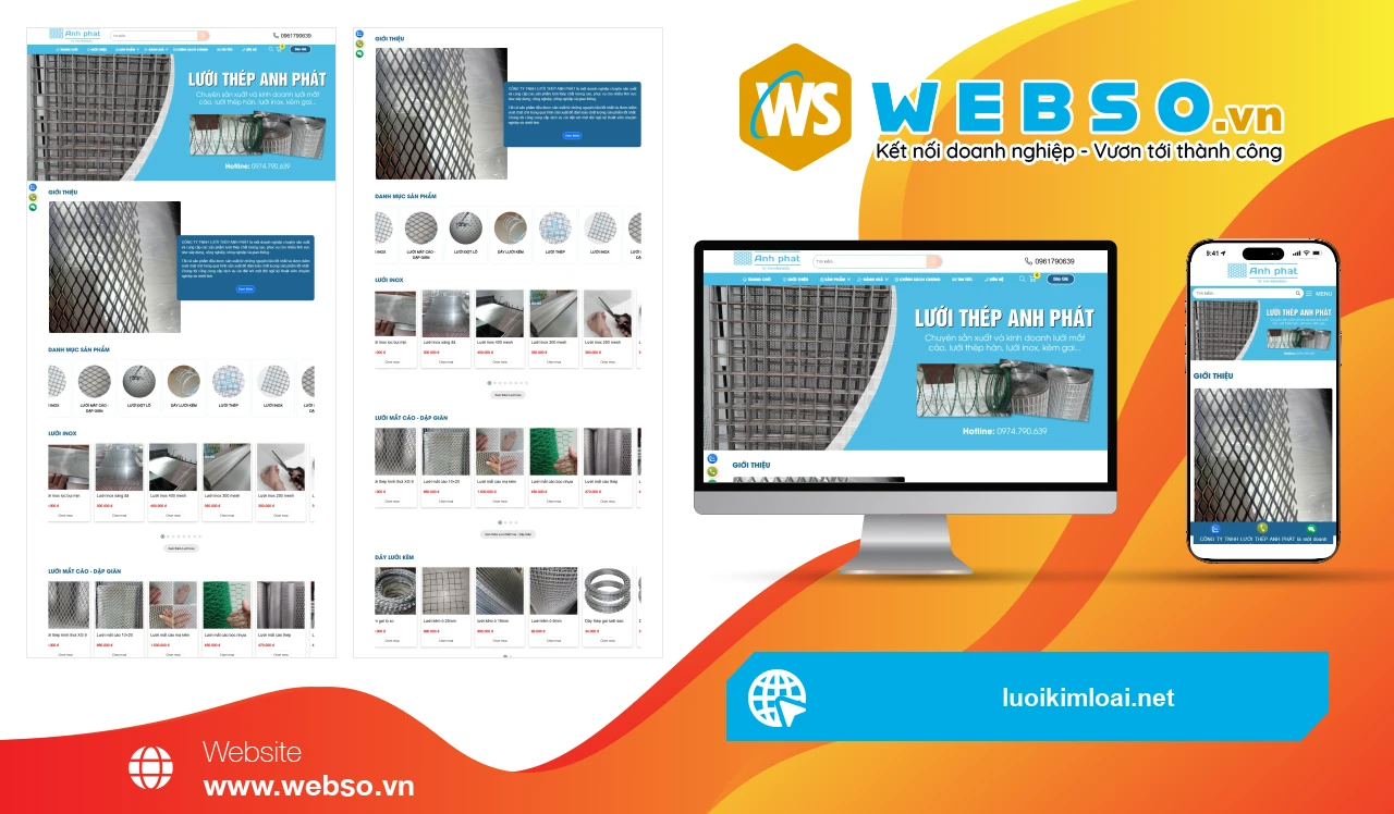 Thiết Kế Website Công Ty Lưới Thép Anh Phát: Nâng Tầm Giá Trị Thương Hiệu Bằng Giải Pháp Trực Tuyến