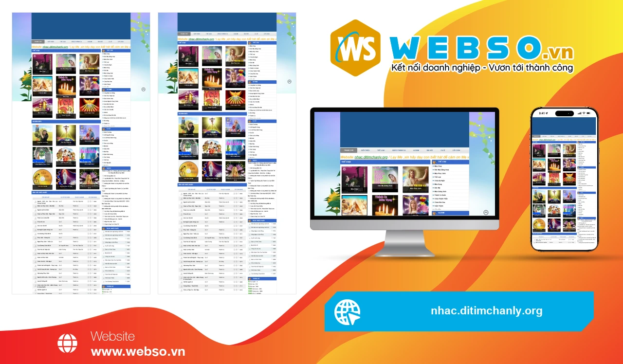 Thiết Kế Website Âm Nhạc Thánh Ca Đi Tìm Chân Lý: Kết Nối Cộng Đồng Yêu Thích Âm Nhạc Thánh Ca