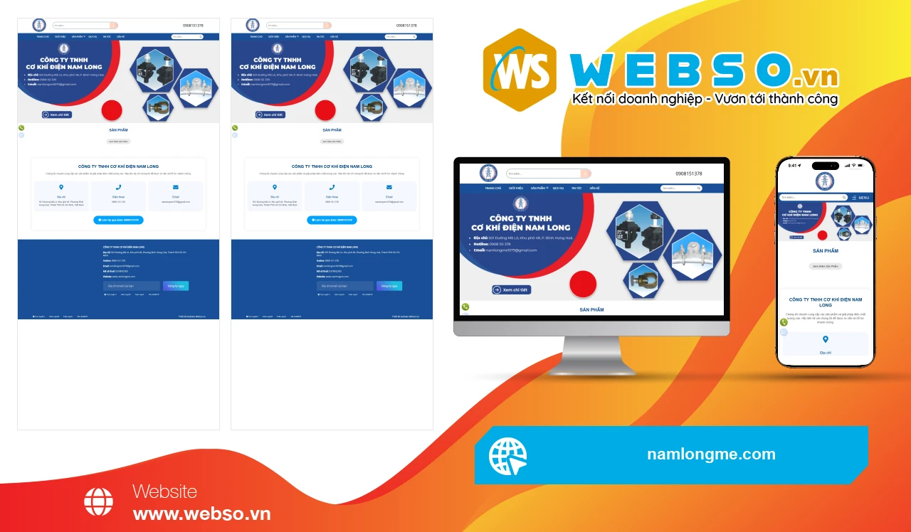 Thiết Kế Website Cơ Khí Điện Nam Long: Kết Nối Giải Pháp Điện Tối Ưu
