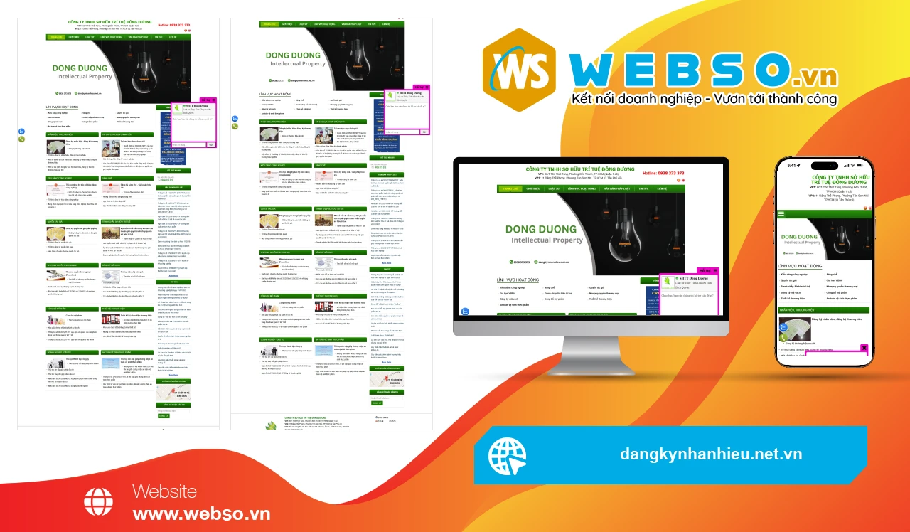Thiết Kế Website Dịch Vụ Pháp Lý Công Ty Sở Hữu Trí Tuệ Đông Dương: Giải Pháp Đăng Ký Nhãn Hiệu Hiệu Quả