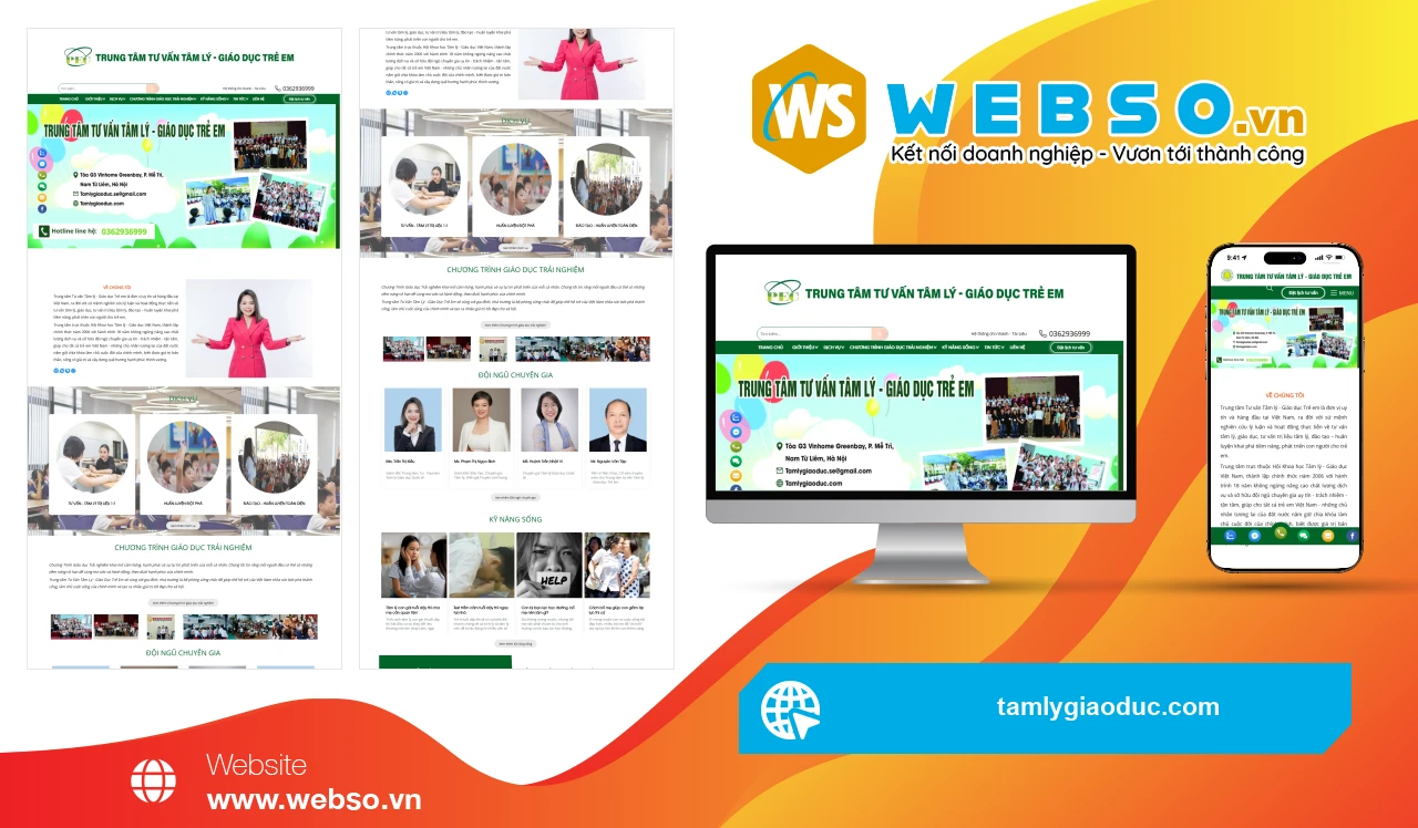 Thiết Kế Website Tư Vấn Tâm Lý - Giáo Dục Trẻ Em Tam Ly Giao Duc: Kết Nối Yêu Thương, Phát Triển Tương Lai