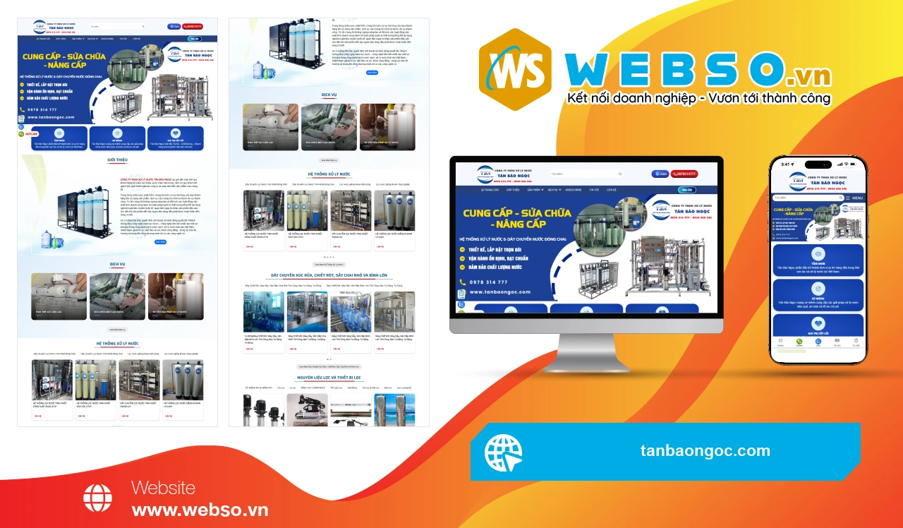 Thiết Kế Website Lọc Nước Tân Bảo Ngọc: Giải Pháp Xử Lý Nước An Toàn Và Hiệu Quả