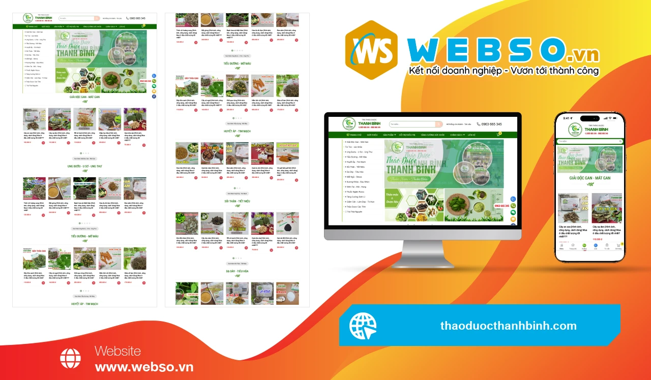 Thiết Kế Website Thảo Dược Thanh Bình: Giải Pháp Chăm Sóc Sức Khỏe Từ Thiên Nhiên