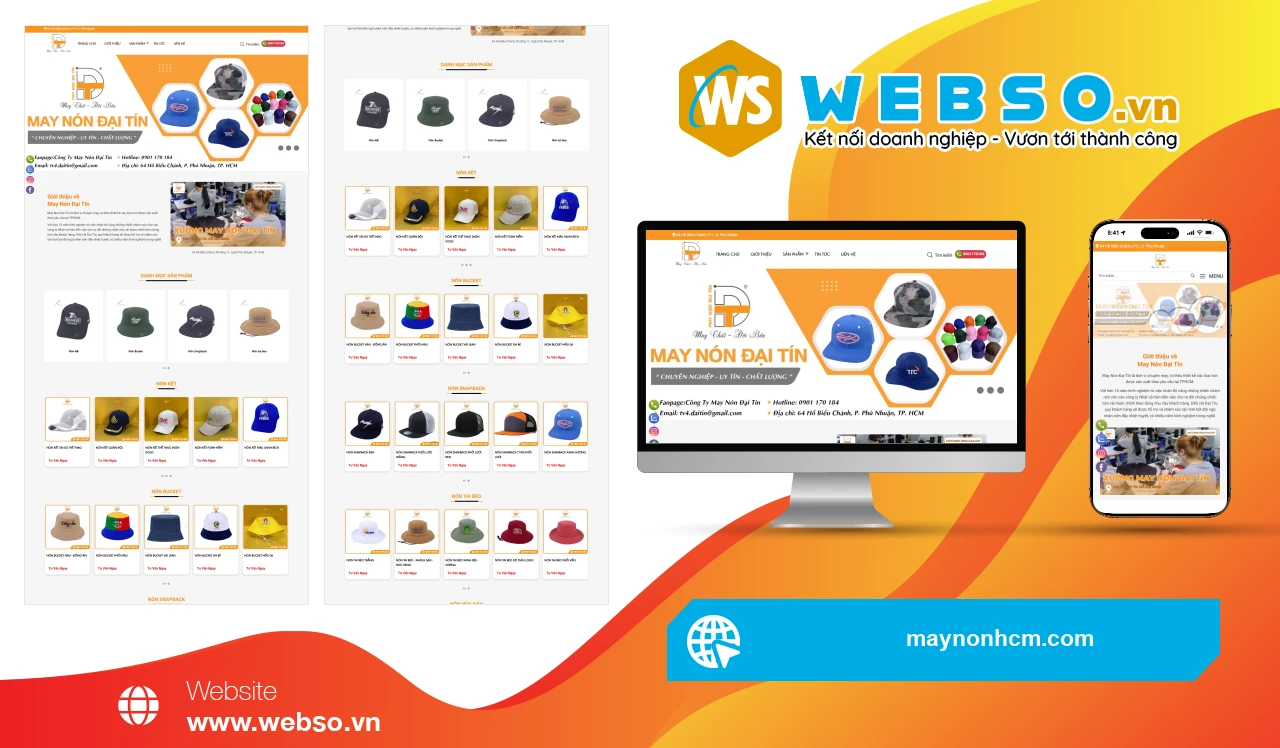 Thiết Kế Website Xưởng May Nón Đại Tín: Giải Pháp Đặt Hàng Nón Đơn Giản Và Hiệu Quả