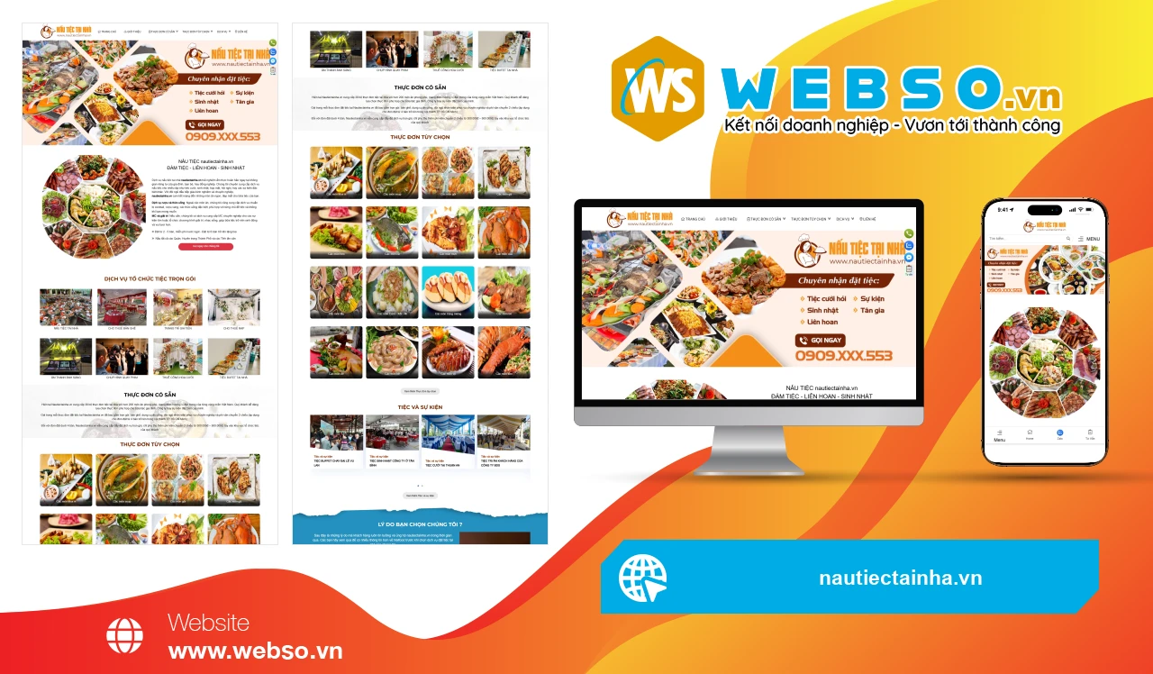 Thiết Kế Website Dịch Vụ Nấu Tiệc Nautiectainha.vn: Trải Nghiệm Ẩm Thực Đẳng Cấp Tại Nhà