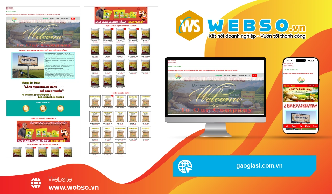 Thiết Kế Website Thương Mại Điện Tử Dự Án Gạo Giá Sỉ: Nơi Giao Thoa Giữa Chất Lượng Và Giá Trị.