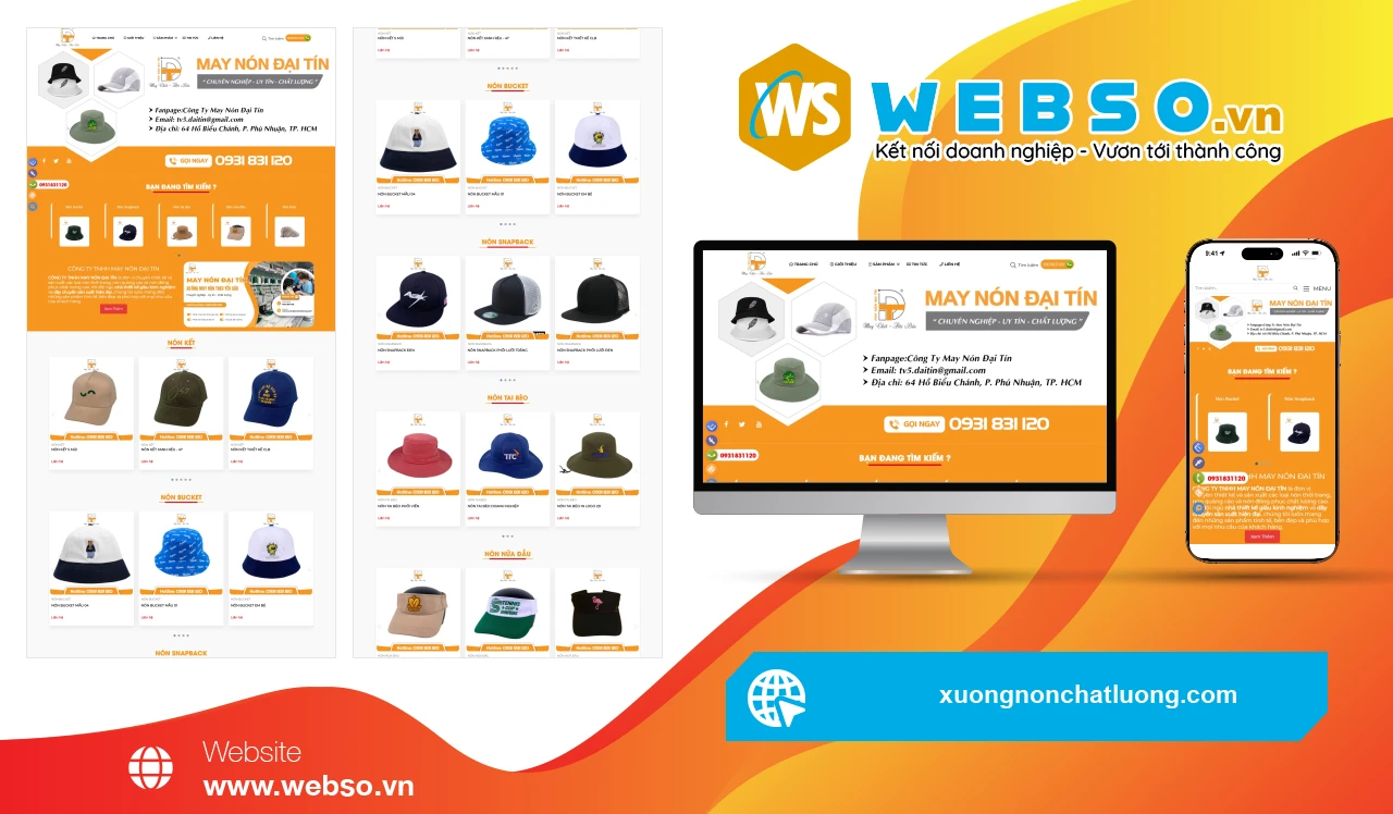 Thiết Kế Website Thương Mại Điện Tử Công Ty TNHH May Nón Đại Tín: Giải Pháp Thời Trang Đỉnh Cao