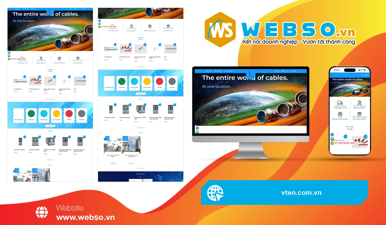 Thiết Kế Website Giải Pháp Dây Cáp Điện Van Tuan Engineering: Kết Nối Nhanh Chóng Giữa Khách Hàng Và Sản Phẩm