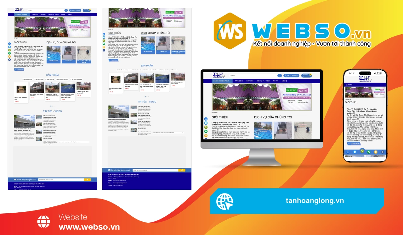 Thiết Kế Website Doanh Nghiệp Tân Hoàng Long: Giải Pháp Tăng Cường Nhận Diện Thương Hiệu