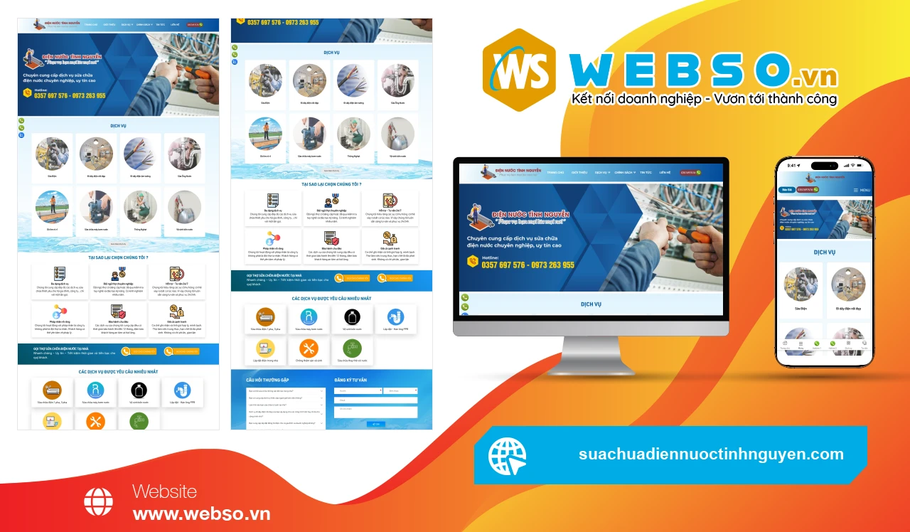Thiết Kế Website Dịch Vụ Sửa Chữa Điện Nước Tình Nguyên: Giải Pháp Tin Cậy Cho Mọi Gia Đình