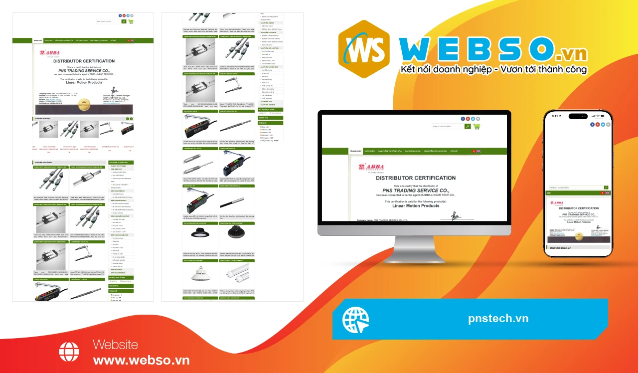 Thiết Kế Website Phân Phối Thiết Bị Tự Động Hóa PNS: Nền Tảng Hiện Đại Cho Doanh Nghiệp
