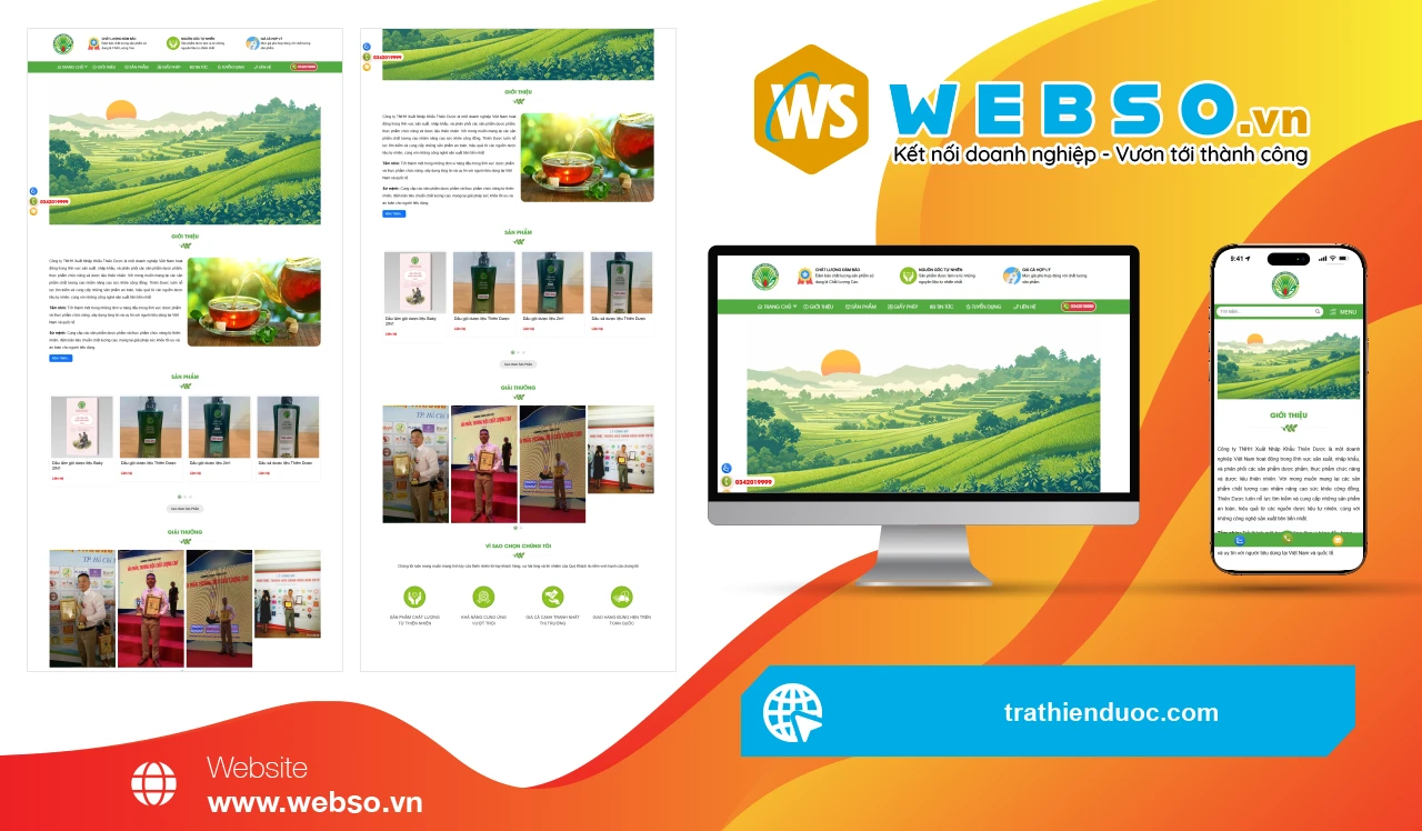 Thiết Kế Website Dược Phẩm Thiên Dược: Nâng Cao Sức Khỏe Cộng Đồng