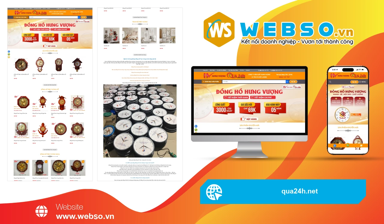 Thiết Kế Website Bán Hàng Qua24h: Giải Pháp Mua Sắm Đồng Hồ Độc Đáo