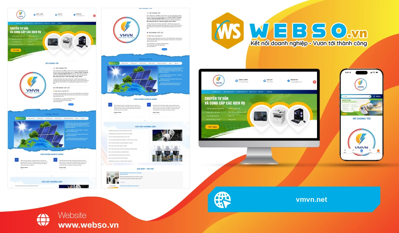Thiết Kế Website Giải Pháp Công Nghệ VMVN Group: Nâng Tầm Trải Nghiệm Khách Hàng