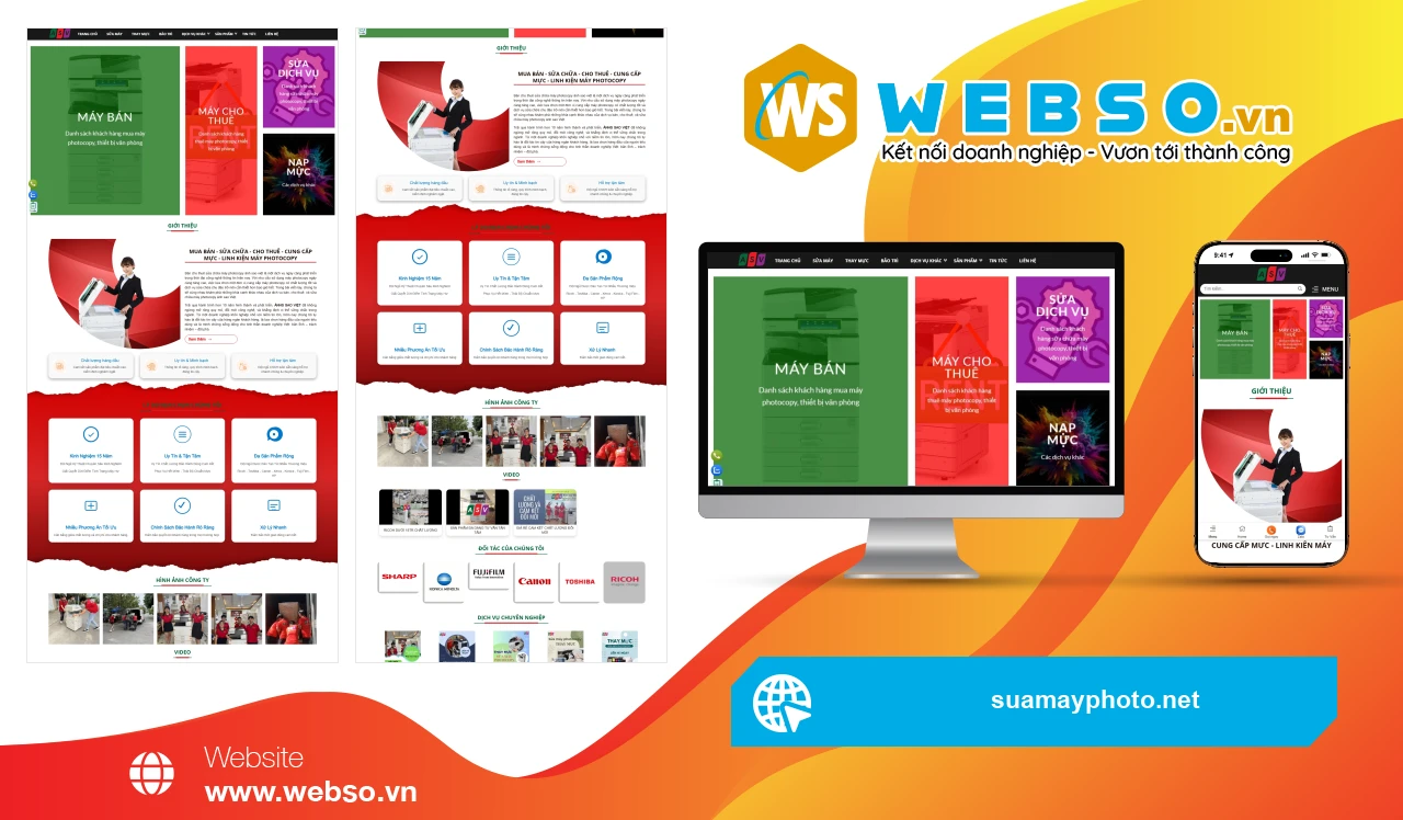 Thiết Kế Website Sửa Chữa Máy Photocopy Ánh Sao Việt: Giải Pháp Tiện Lợi Cho Khách Hàng