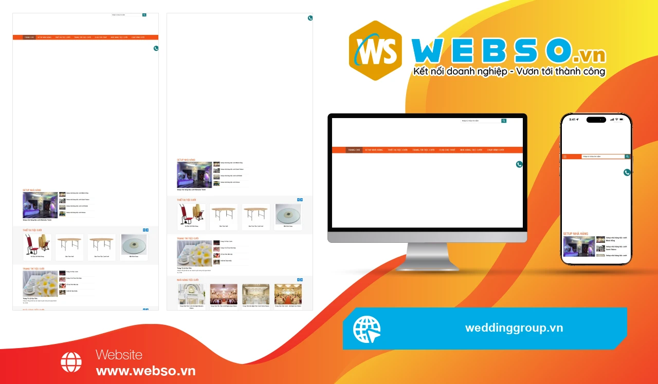 Thiết Kế Website Dịch Vụ Tiệc Cưới Wedding Group: Nâng Tầm Trải Nghiệm Tiệc Cưới Của Bạn