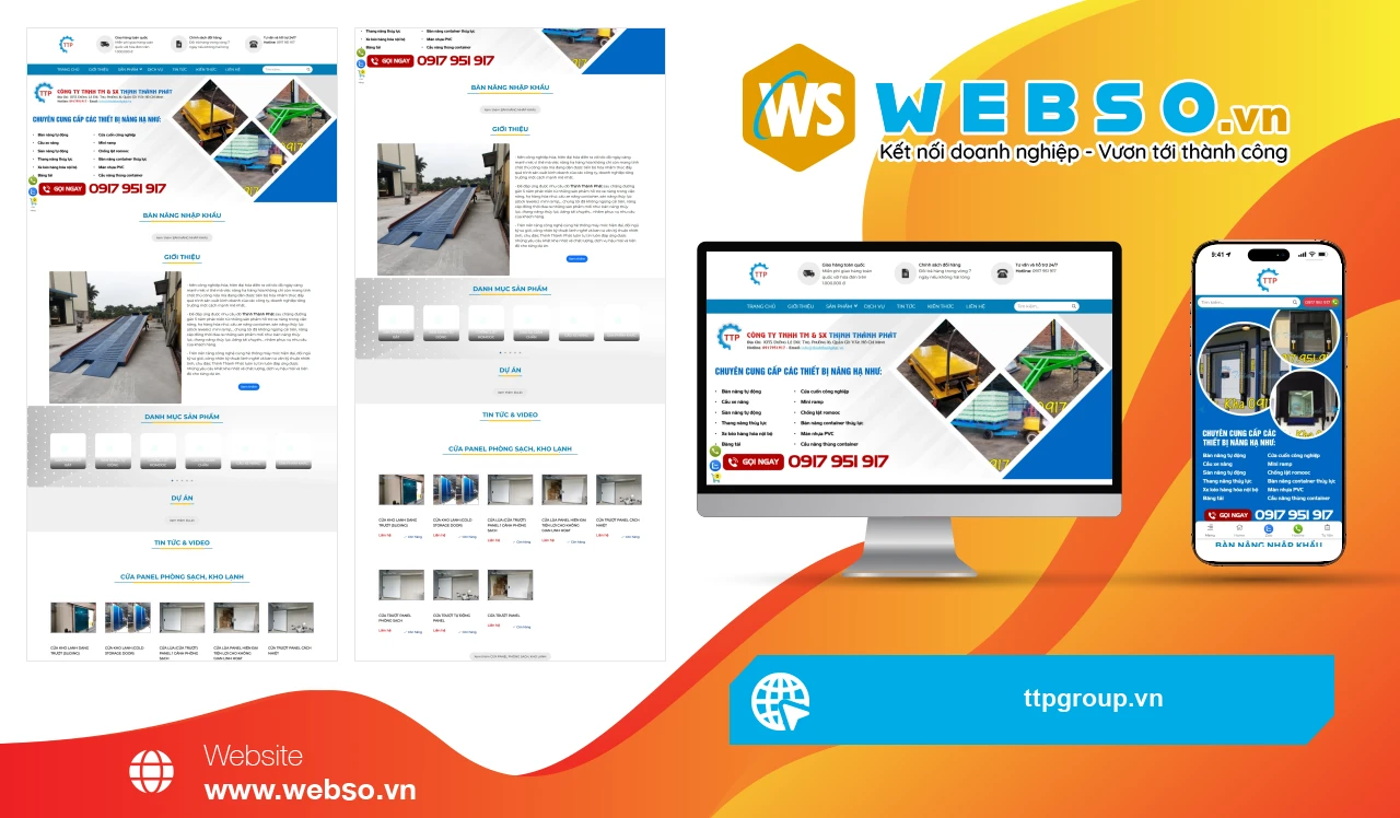 Thiết Kế Website Thiết Bị Nâng Hạ Thịnh Thành Phát: Giải Pháp Hiện Đại Cho Doanh Nghiệp