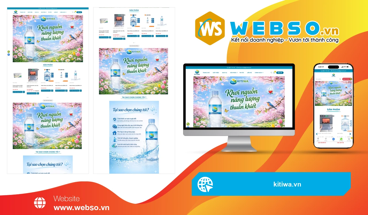 Thiết Kế Website Nước Uống Kitiwa: Giải Pháp Giao Hàng Nhanh Chóng Đến Từng Gia Đình