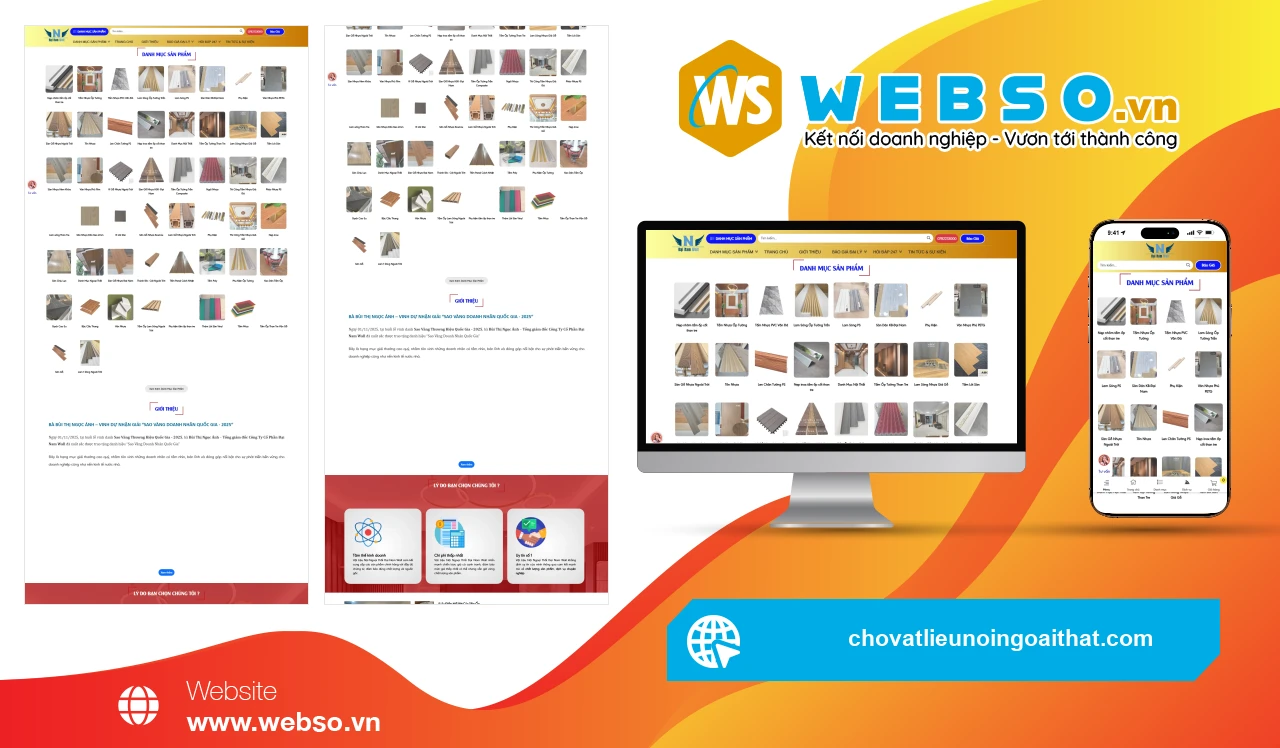 Thiết Kế Website Vật Liệu Trang Trí Nội Ngoại Thất Đại Nam Wall: Kiến Tạo Không Gian Việt Đẳng Cấp