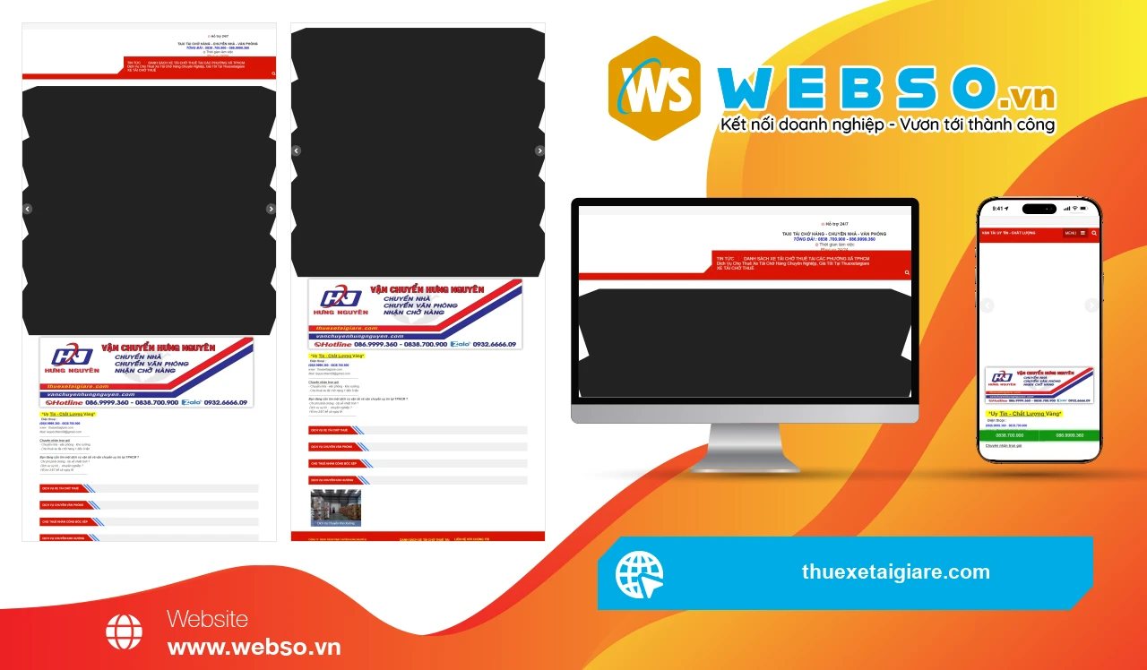 Thiết Kế Website Dịch Vụ Cho Thuê Xe Tải Hưng Nguyên: Giải Pháp Thuận Tiện Cho Khách Hàng