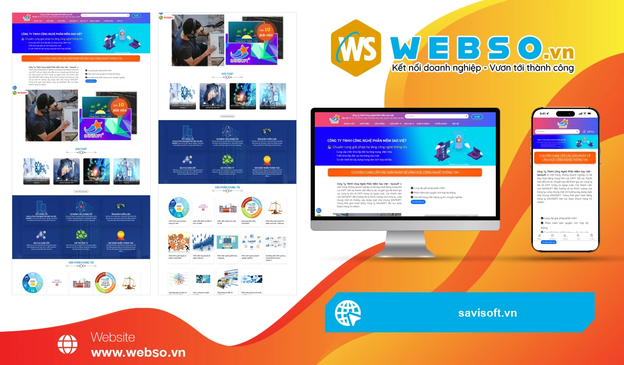 Thiết Kế Website Doanh Nghiệp Savisoft: Giải Pháp Công Nghệ Hiện Đại