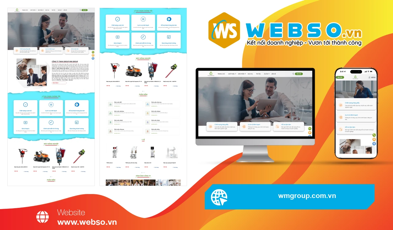 Thiết Kế Website Doanh Nghiệp WM Group: Giải Pháp Tối Ưu Hóa Hoạt Động Kinh Doanh