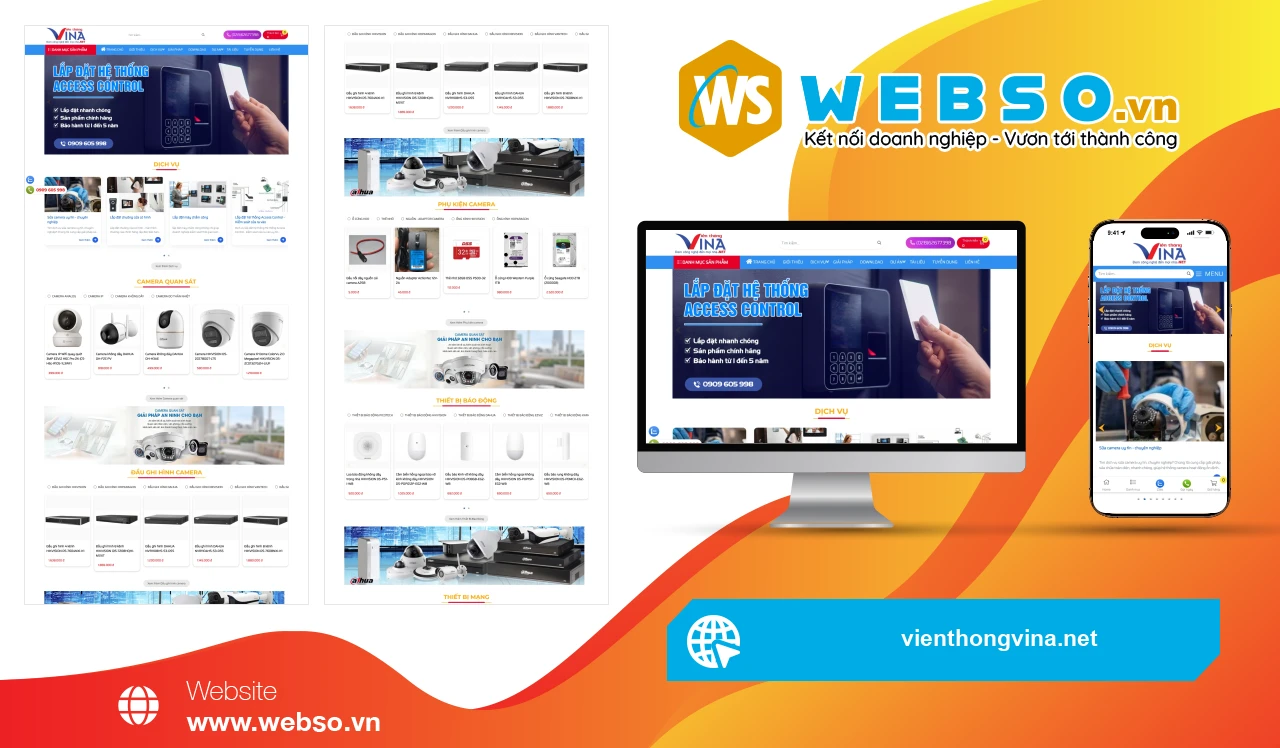 Thiết Kế Website An Ninh Công Ty TNHH Công Nghệ Viễn Thông Vina: Nền Tảng An Toàn Toàn Diện