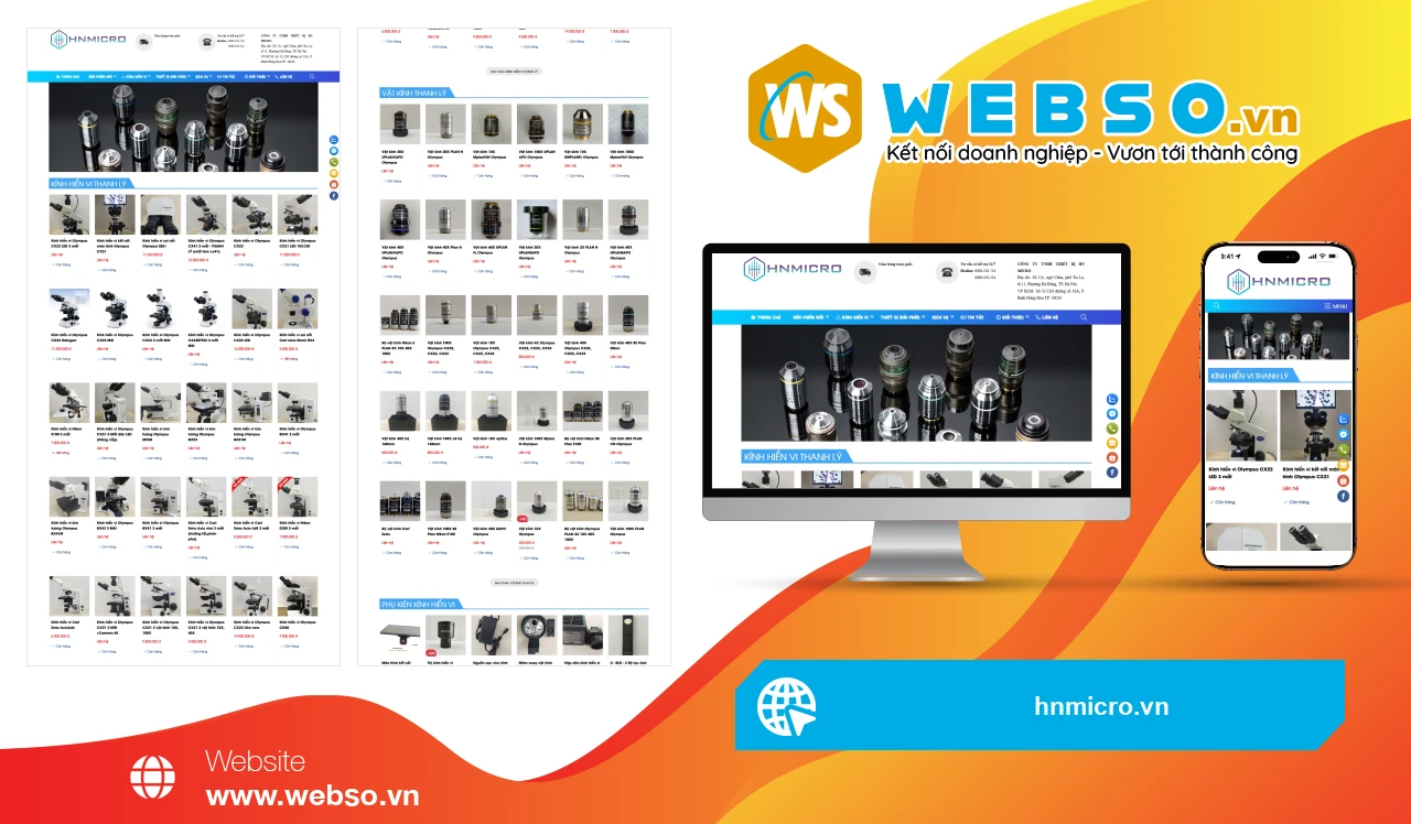 Thiết Kế Website Thiết Bị Y Tế HN Micro: Nền Tảng Kết Nối Khách Hàng Hiệu Quả